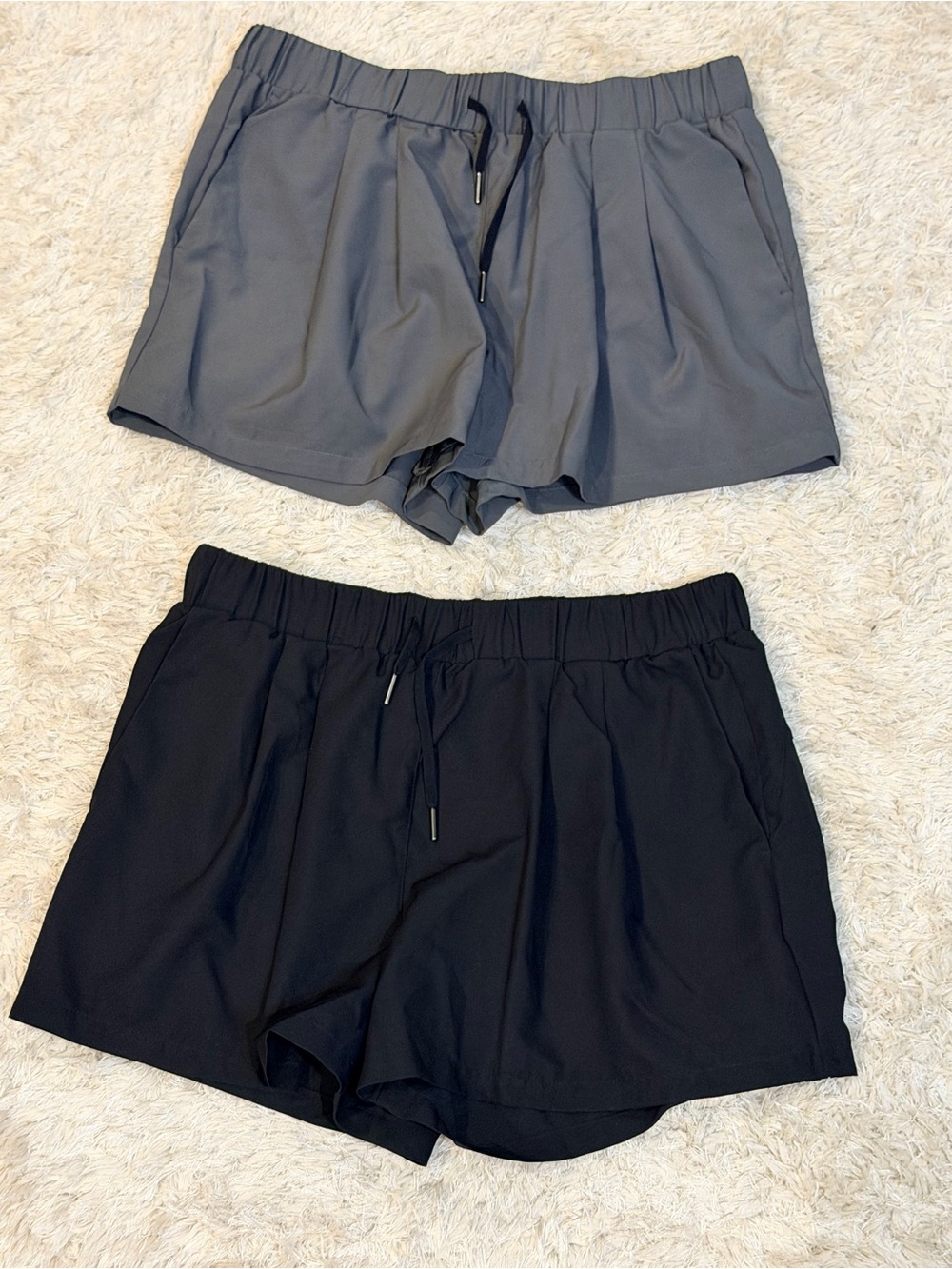 Halara Shorts Set of 2 Women’s Elastic-Waist Drawstring  — M